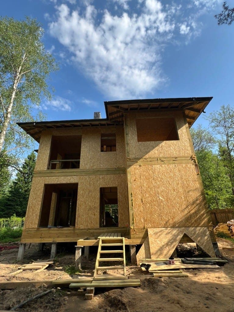 Строительство дома 130 м² в Кокошкино — кровельные работы
